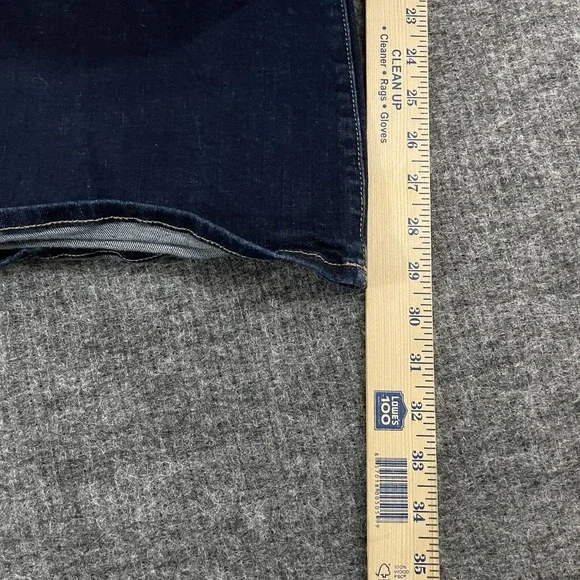 American Eagle Super Hi-Rise Flare Blue Denim Jeans Women's Size 10 Stretch EUC - Picture 11 of 13